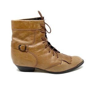 Vintage | Durango | Leather Cowgirl Bootie Size 6.5 Roper